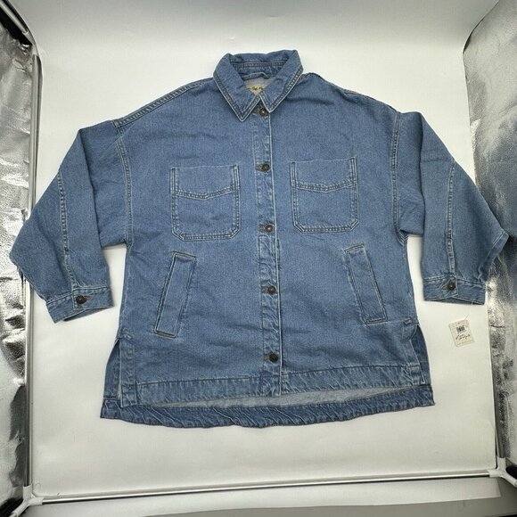 Free People Blue Jean Jacket - Picture 3 of 11